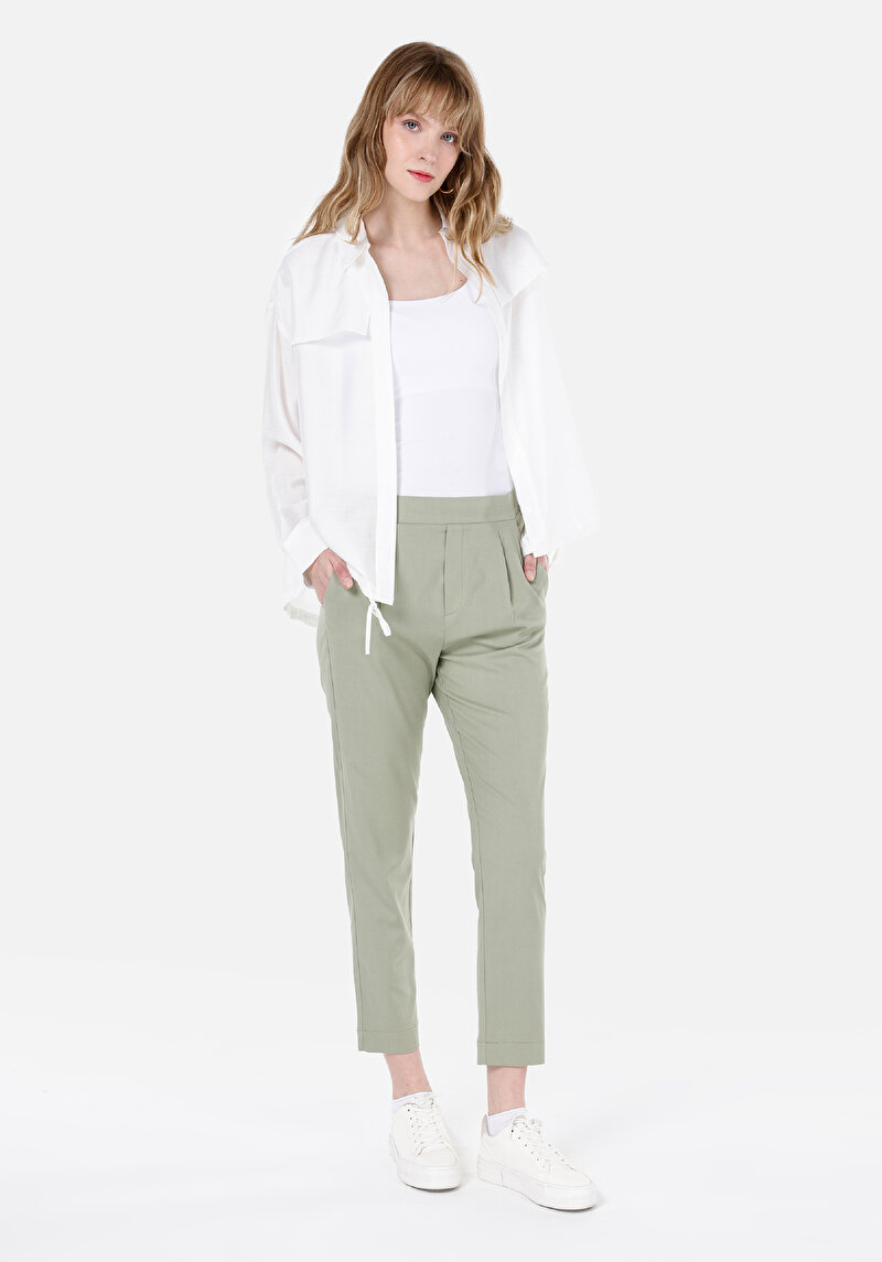 Imagine a Pantaloni De Dama Verde Regular Fit  Cl1068239