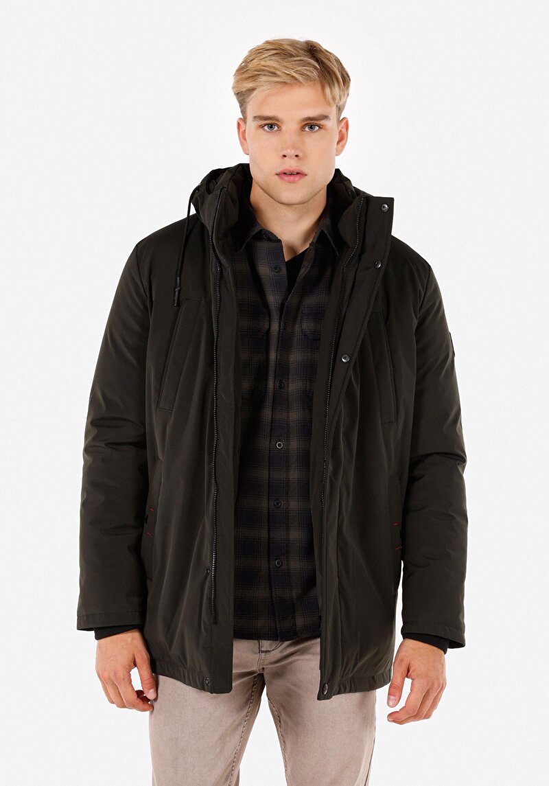 Imagine a Jacheta De Barbati Kaki Regular Fit  Cl1071215