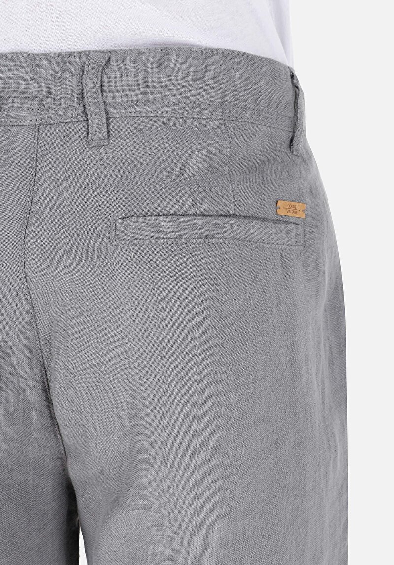 Afișați detalii pentru Regular Fit Mid Waist Straight Leg Pantaloni Verzi Pentru Bărbați