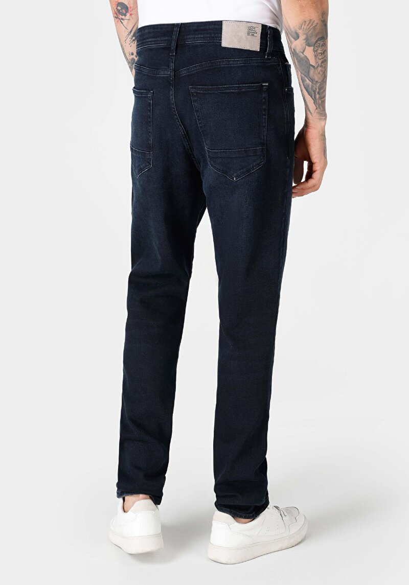 Imagine a Pantaloni De Barbati Albastru Marin Regular Fit 067 Jack Cl1065349