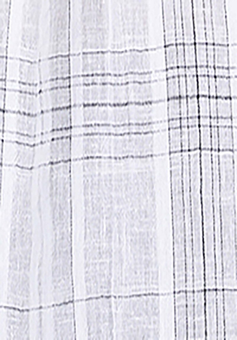 Afișați detalii pentru Cămașă Regular Fit Gât În Carouri Cămașă Albă Cu Mânecă Lungă Pentru Femei