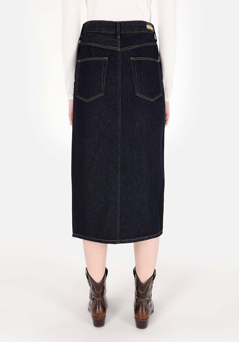 Afișați detalii pentru Fusta Albastră Pentru Femei Slim Fit