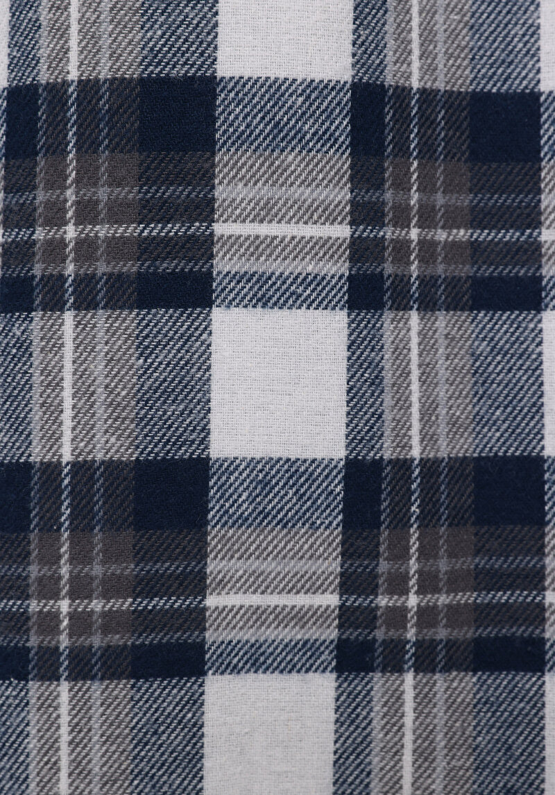 Afișați detalii pentru Cămașă Regular Fit Gât În Carouri Cămașă Albastră Cu Mânecă Lungă Pentru Femei