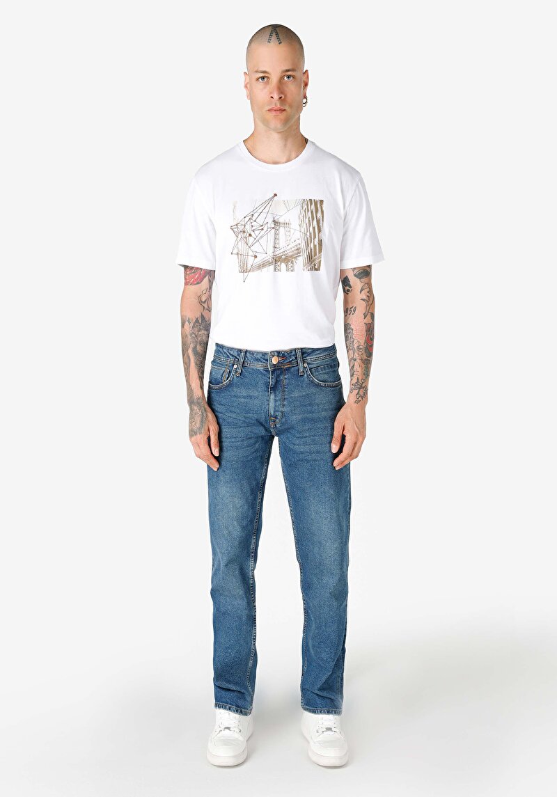 Imagine a Pantaloni De Barbati Denim Regular Fit 045 David Cl1062413