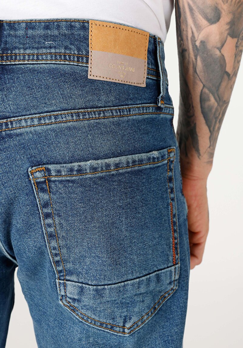 Afișați detalii pentru Pantaloni De Barbati Denim Regular Fit 045 David Cl1062413