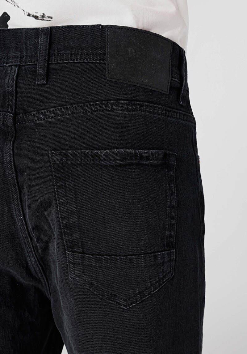 Afișați detalii pentru Loose Tapered Fit Super High Waist Shrink Leg Blugi Gri Pentru Bărbați