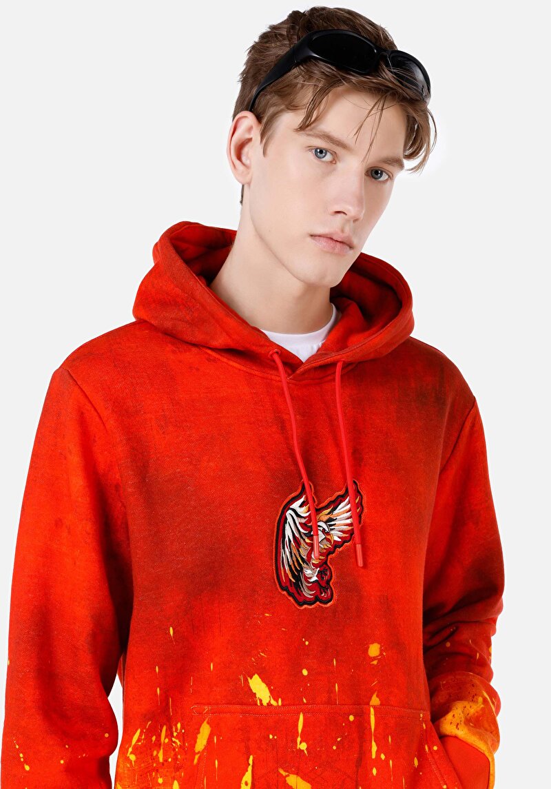 Afișați detalii pentru Hanorac Portocaliu Pentru Bărbați Regular Fit