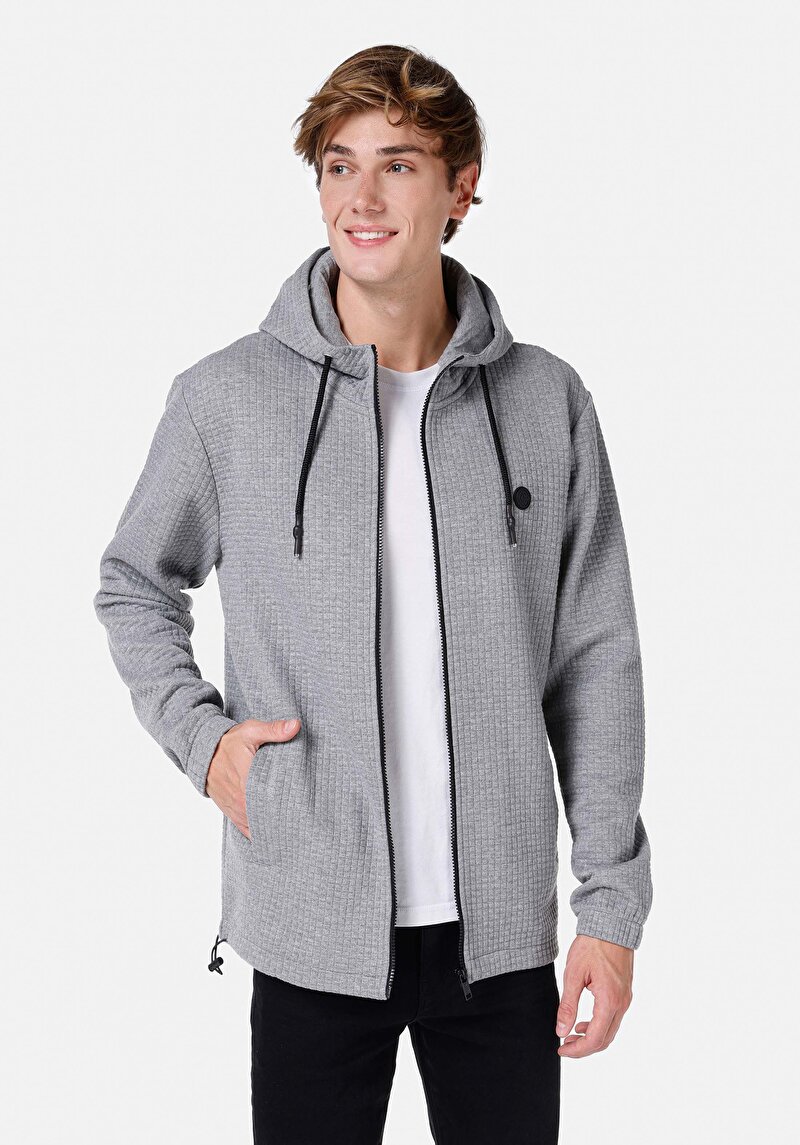 Imagine a Jachetă Gri Pentru Bărbați Regular Fit