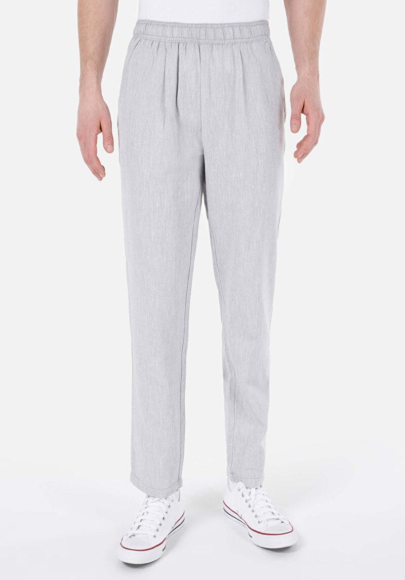 Imagine a Regular Fit Talie Medie Picior Drept Pantaloni Albaștri Pentru Bărbați