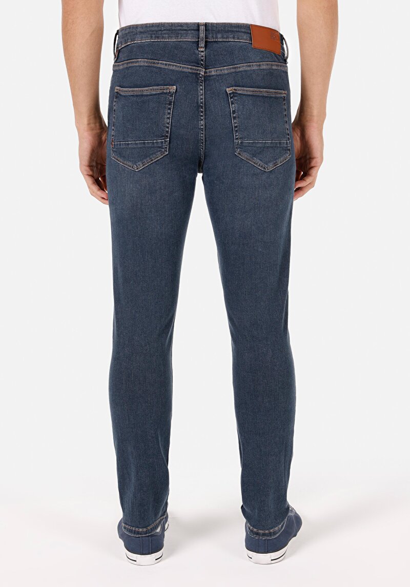 Imagine a Pantaloni De Barbati Albastru Skinny Fit Cl1071221