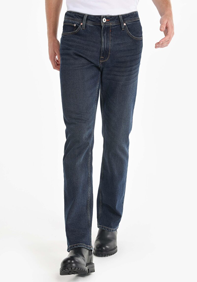 Imagine a Pantaloni De Barbati Albastru Regular Fit 045 David Cl1065410