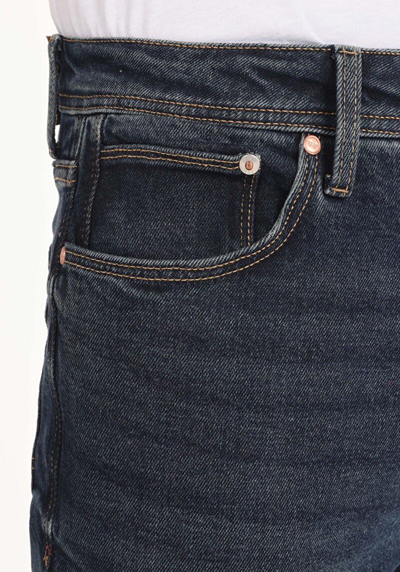 Afișați detalii pentru Pantaloni De Barbati Albastru Regular Fit 045 David Cl1065410