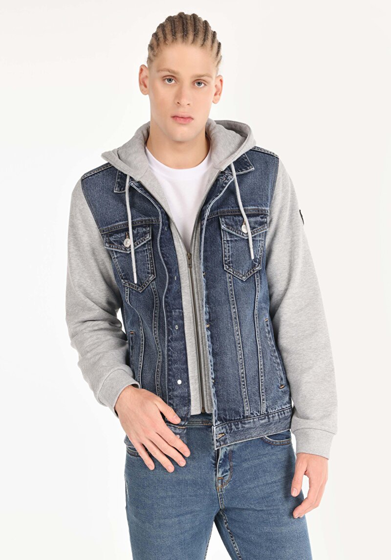 Imagine a Jacheta De Barbati Albastru Regular Fit  Cl1065414