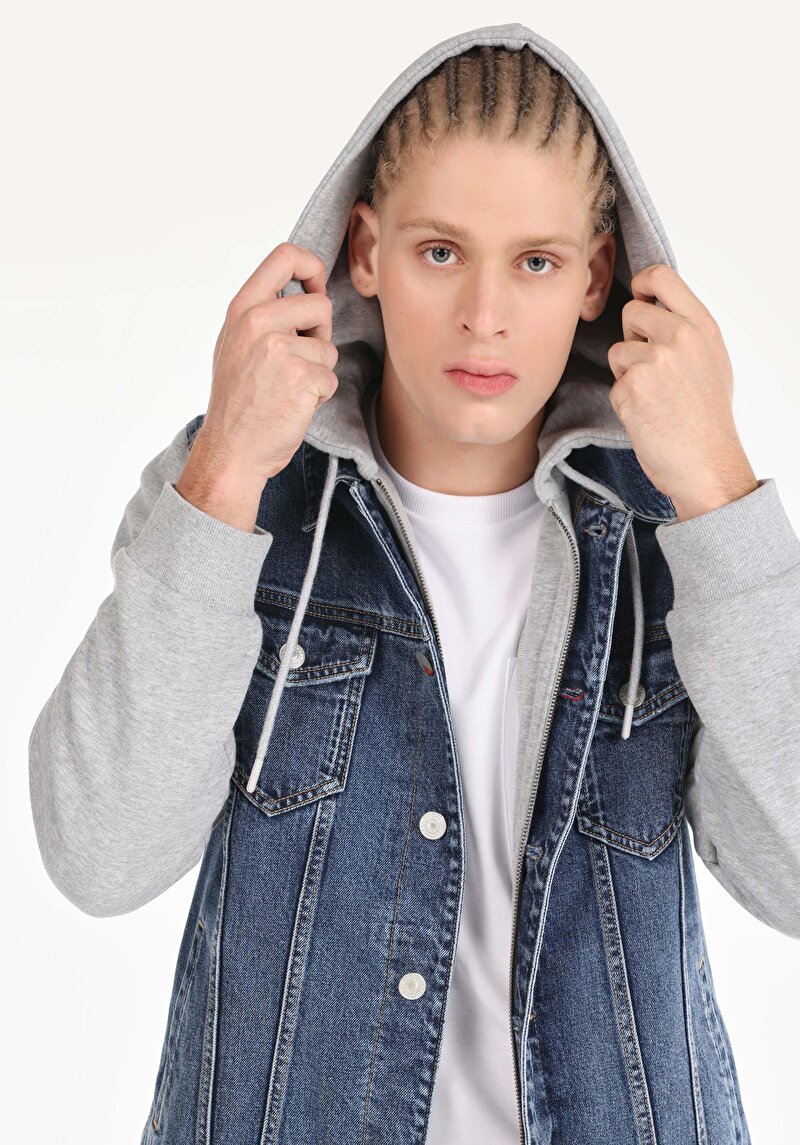 Afișați detalii pentru Jacheta De Barbati Albastru Regular Fit  Cl1065414