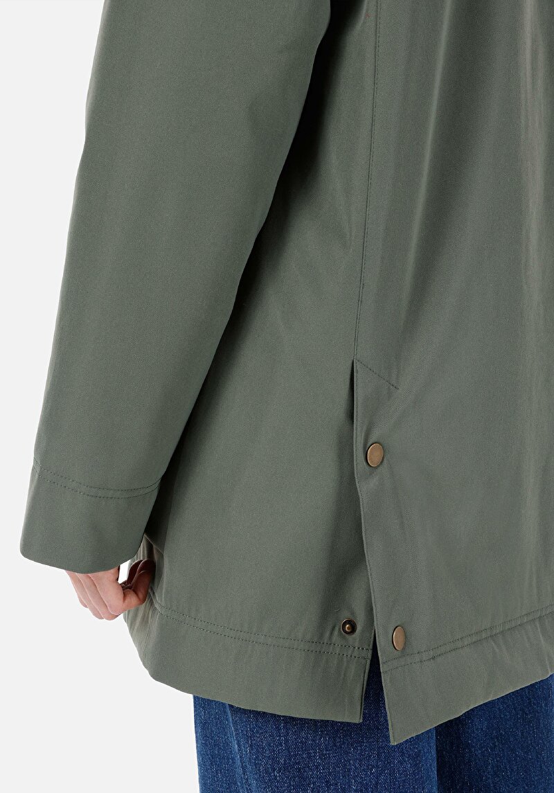 Afișați detalii pentru Palton Verde Pentru Femei Regular Fit