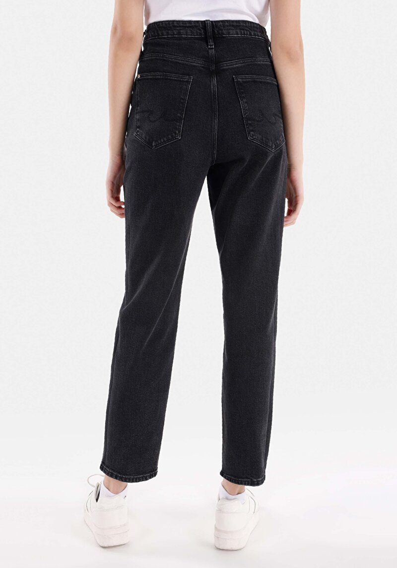 Afișați detalii pentru Slim Fit Talie Medie Picior Subțire Blugi Din Denim Pentru Femei