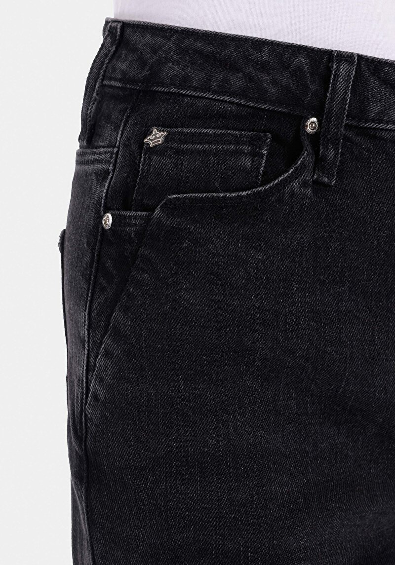 Afișați detalii pentru Slim Fit Talie Medie Picior Subțire Blugi Din Denim Pentru Femei