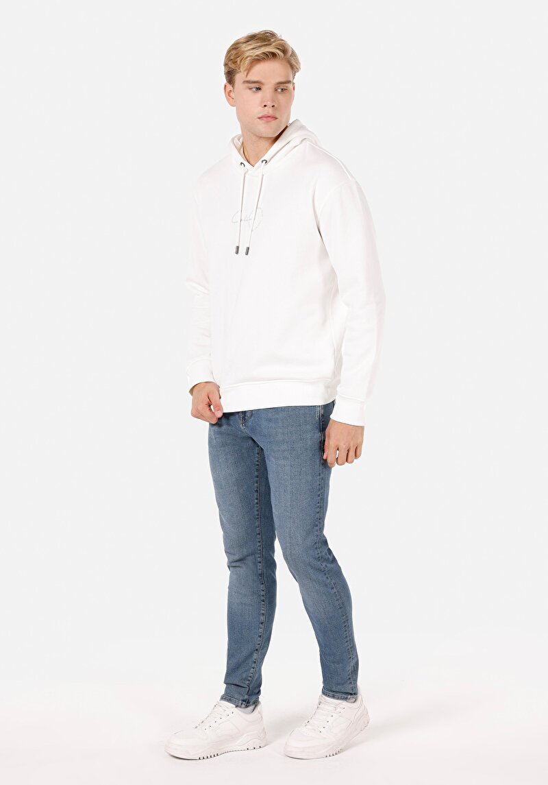 Imagine a Pantaloni De Barbati Albastru Inchis Slim Fit 041 Danny Cl1071245