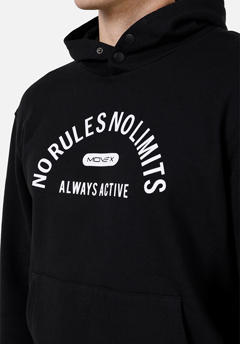 Afișați detalii pentru Hanorac / Bluza De Barbati Negru Comfort Fit  Cl1070964