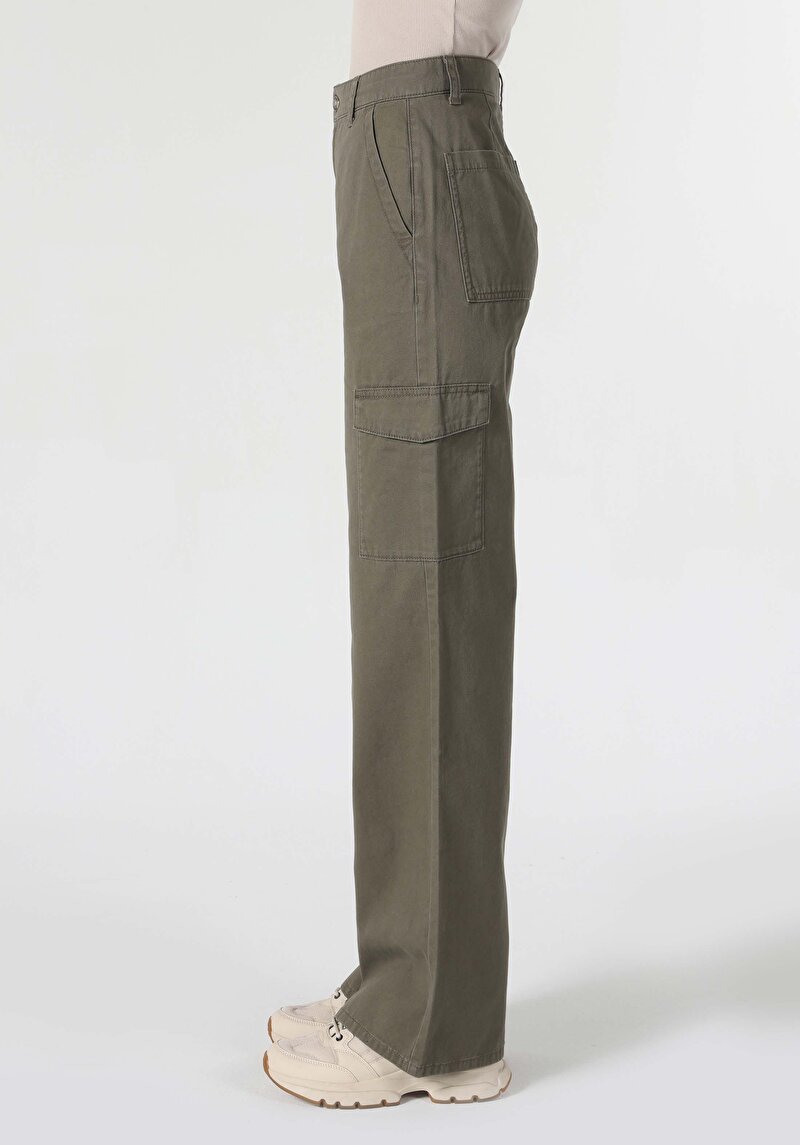 Afișați detalii pentru Pantaloni De Dama Kaki Regular Fit  Cl1062462