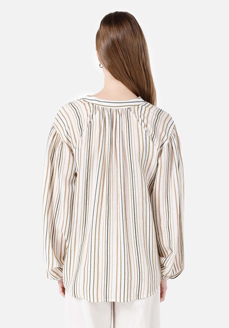 Afișați detalii pentru Cămașă Bej Pentru Femei Regular Fit