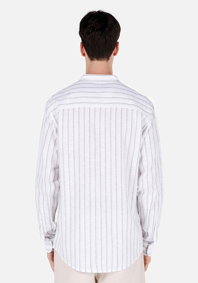 Imagine a Camasa Cu Maneca Lunga De Barbati Alb Regular Fit Cl1068816