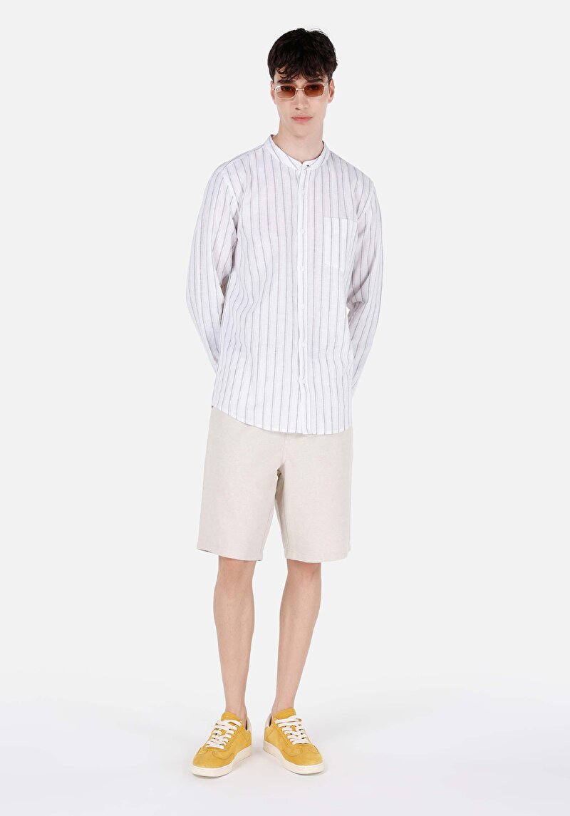 Afișați detalii pentru Camasa Cu Maneca Lunga De Barbati Alb Regular Fit  Cl1068816