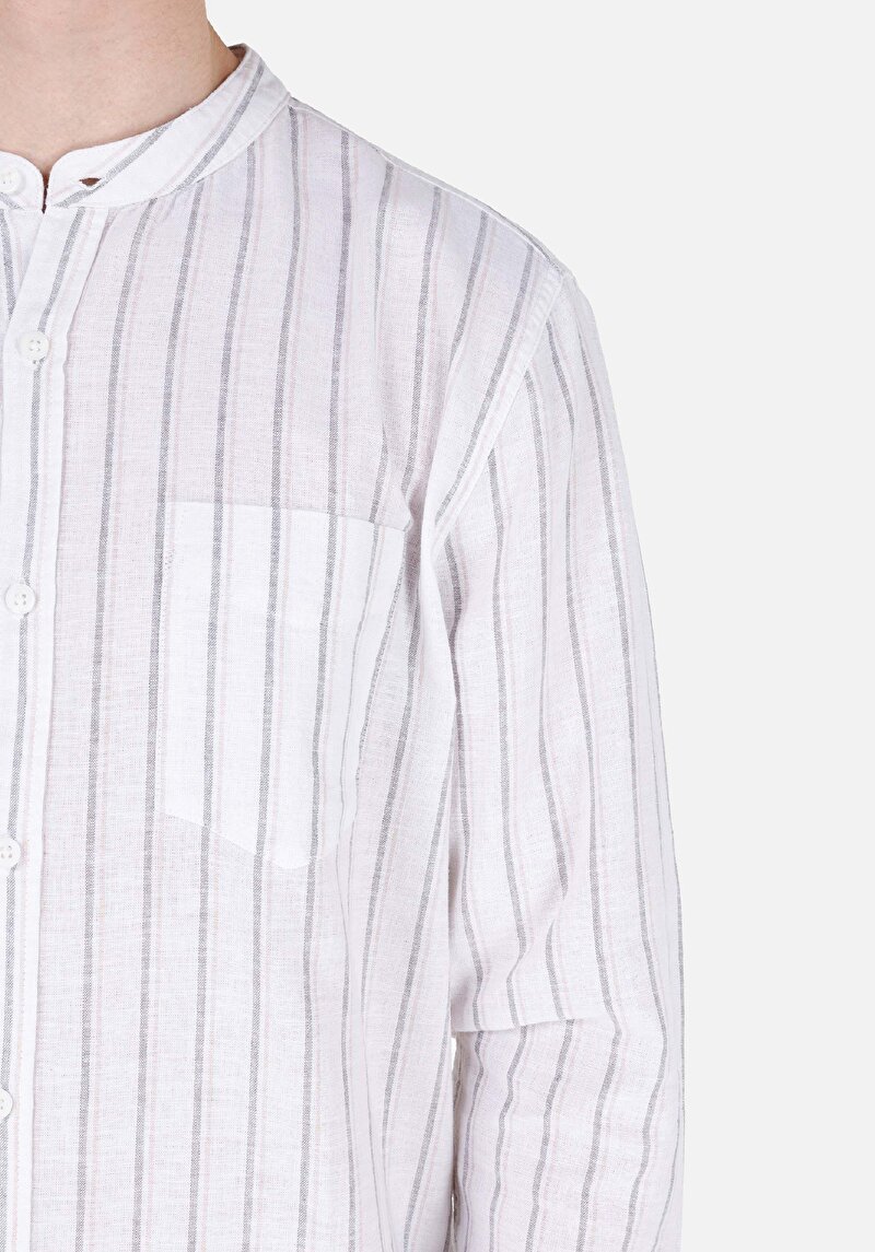 Afișați detalii pentru Camasa Cu Maneca Lunga De Barbati Alb Regular Fit  Cl1068816