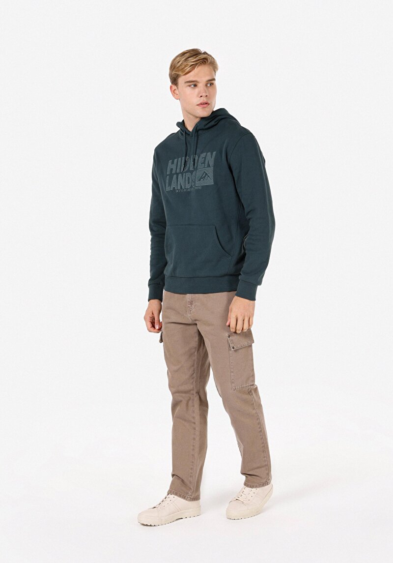 Imagine a Hanorac / Bluza De Barbati Verde Regular Fit Cl1071263