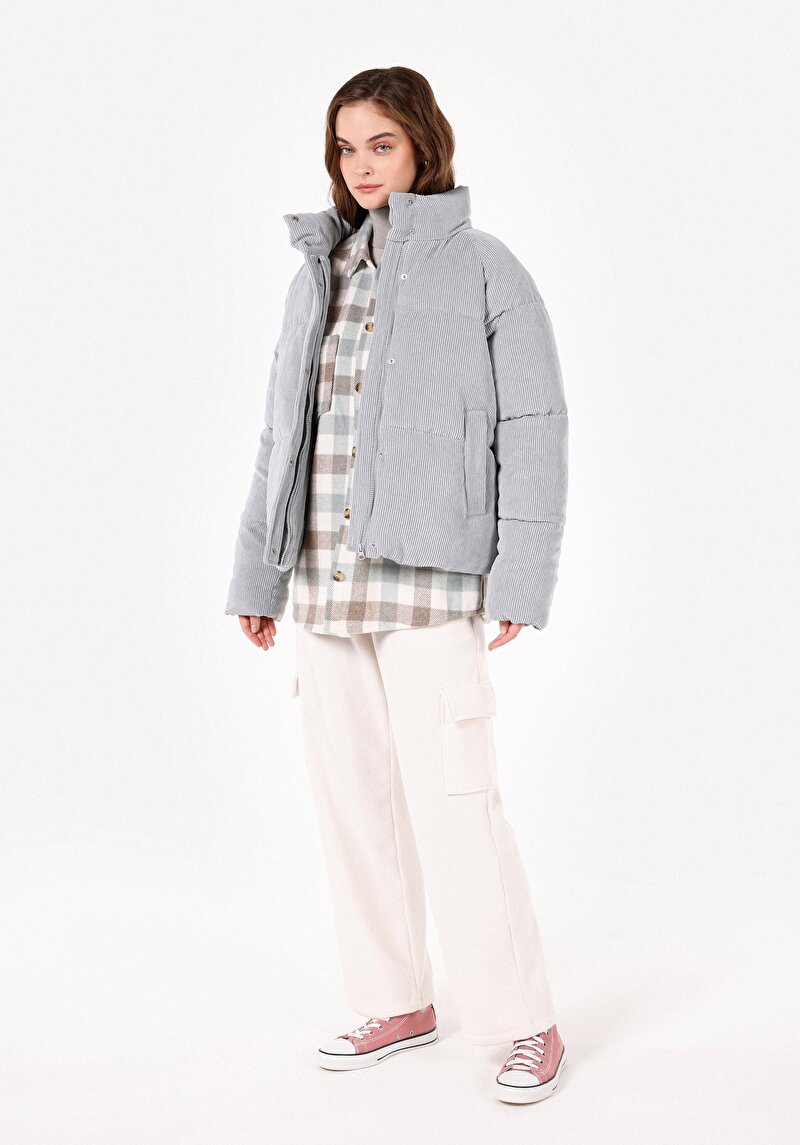 Imagine a Jacheta De Dama Albastru Regular Fit Cl1070976