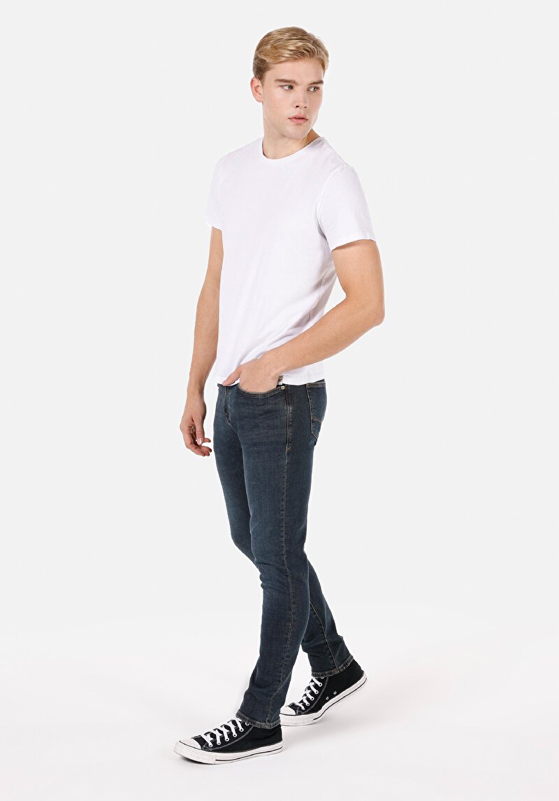 Afișați detalii pentru Pantaloni De Barbati Denim Slim Fit 041 Danny Cl1071267