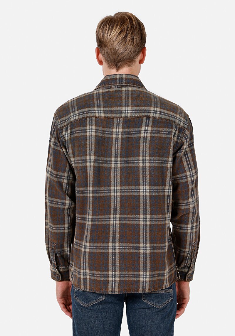 Imagine a Camasa Cu Maneca Lunga De Barbati Maro Comfort Fit Cl1071273