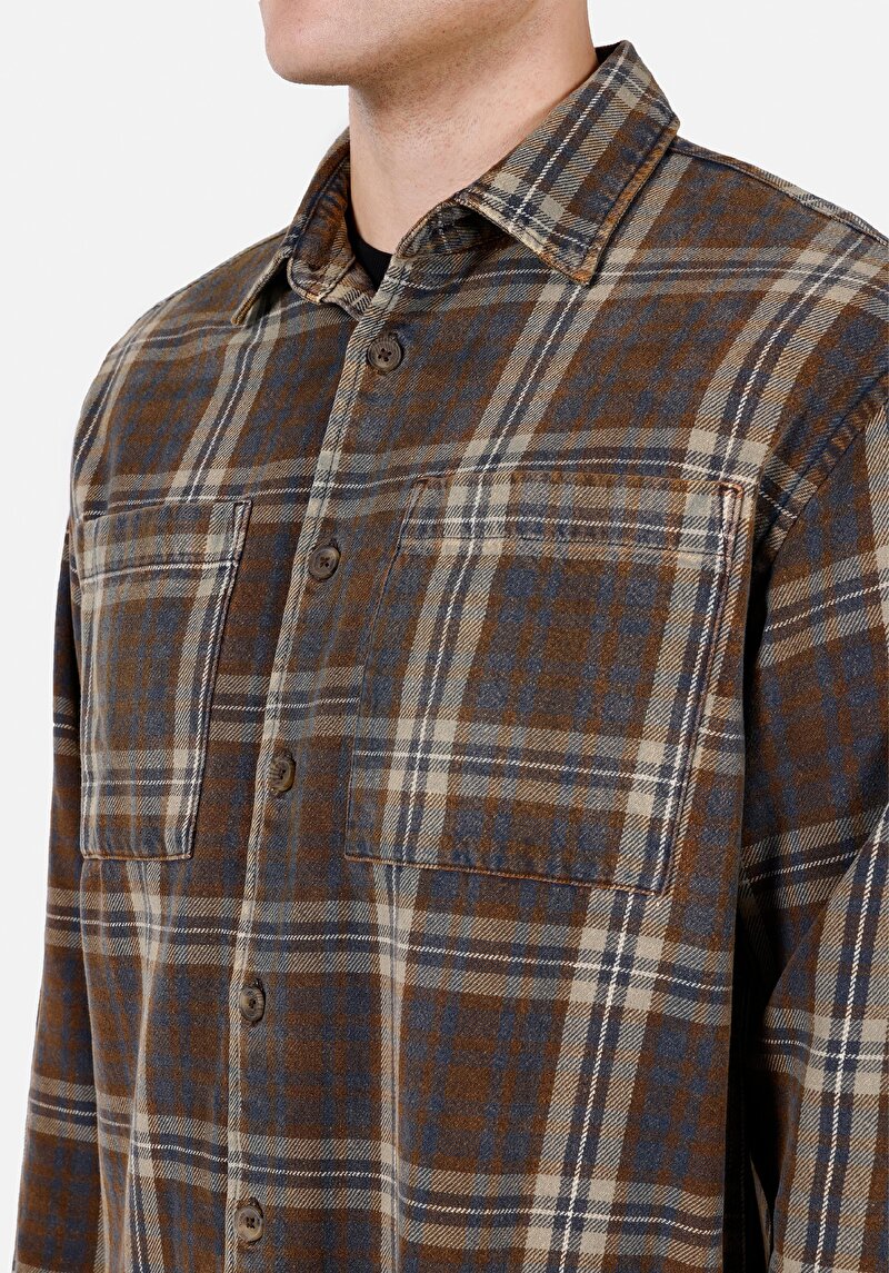 Imagine a Camasa Cu Maneca Lunga De Barbati Maro Comfort Fit Cl1071273