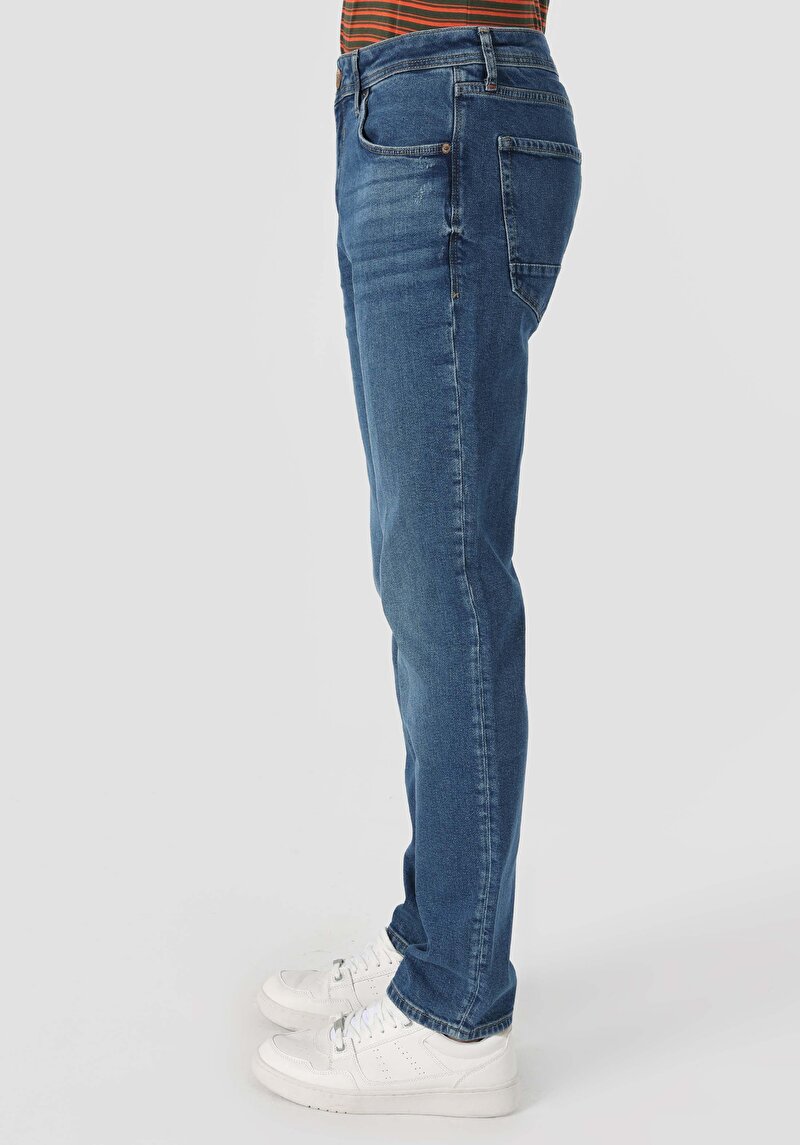 Imagine a Pantaloni De Barbati Albastru Straight Fit 044 Karl Cl1065534