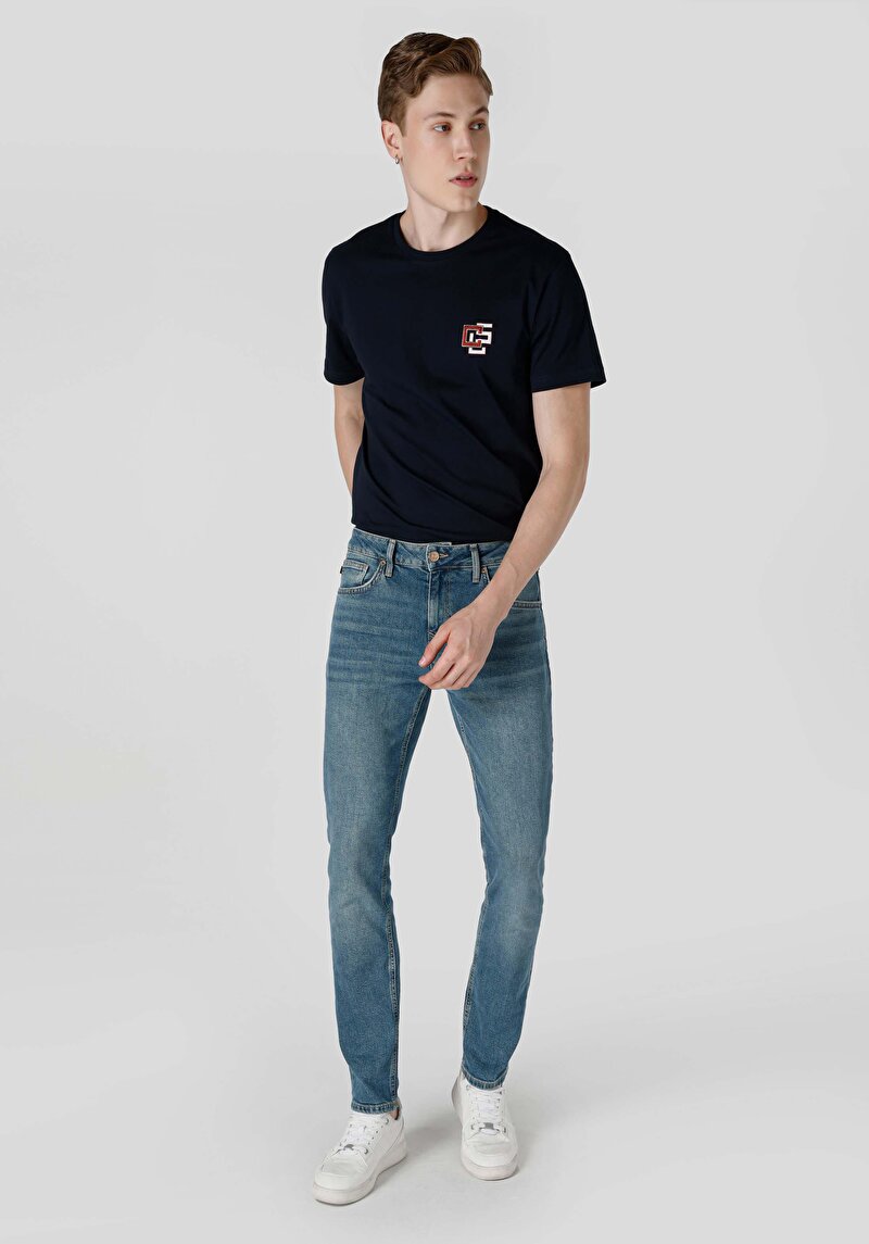 Afișați detalii pentru Pantaloni De Barbati Denim Straight Fit 044 Karl Cl1065535