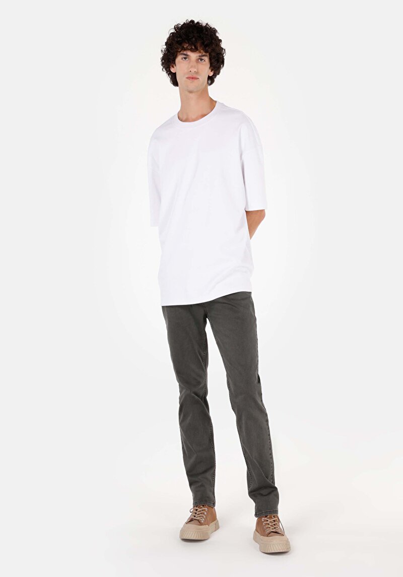 Imagine a Pantaloni De Barbati Verde Straight Fit Cl1071678