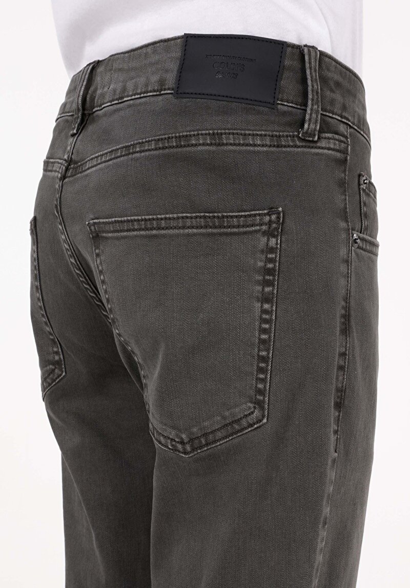 Afișați detalii pentru Pantaloni De Barbati Verde Straight Fit  Cl1071678