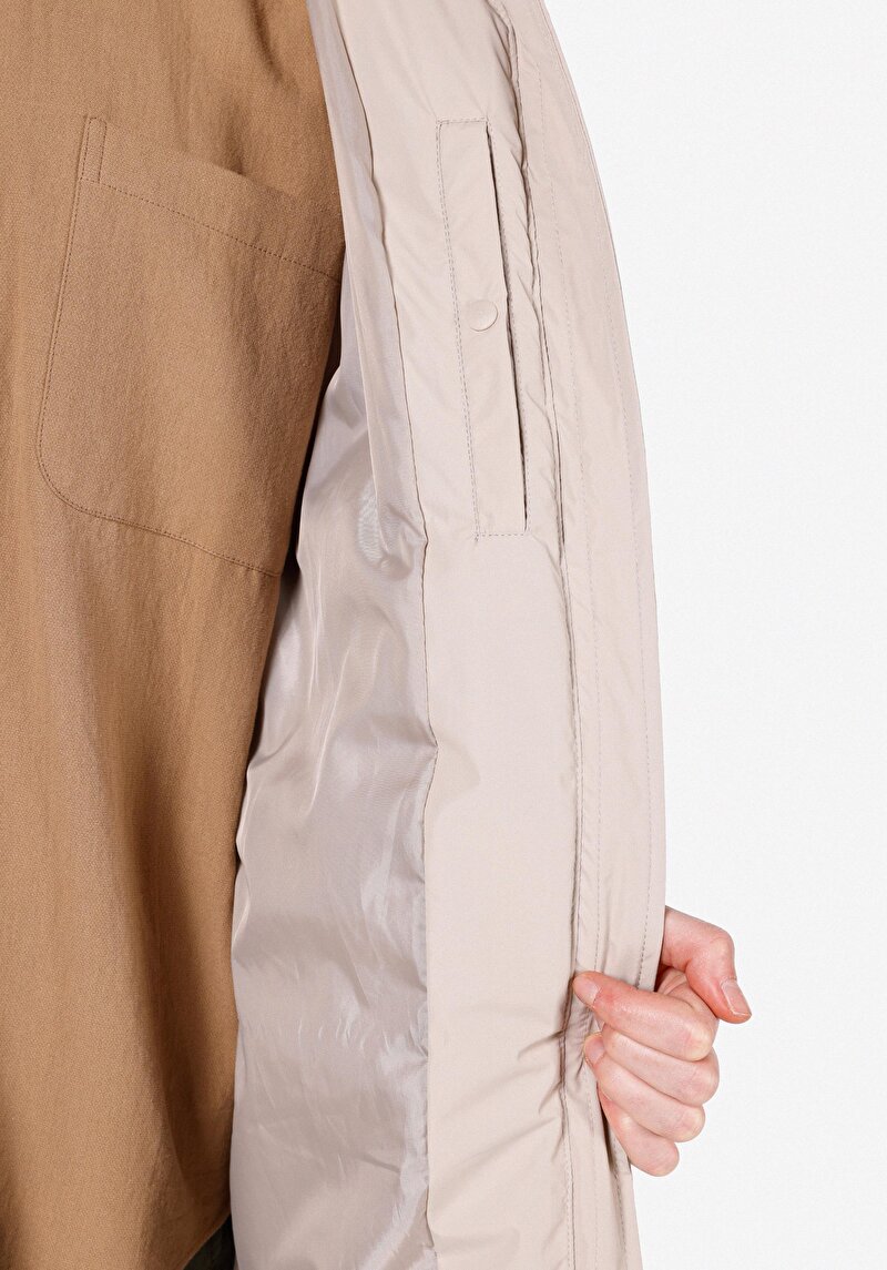 Afișați detalii pentru Palton De Dama Alb Regular Fit  Cl1070990