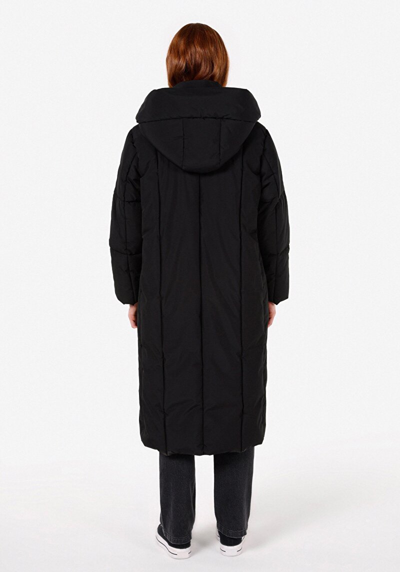 Imagine a Palton De Dama Negru Regular Fit Cl1070992