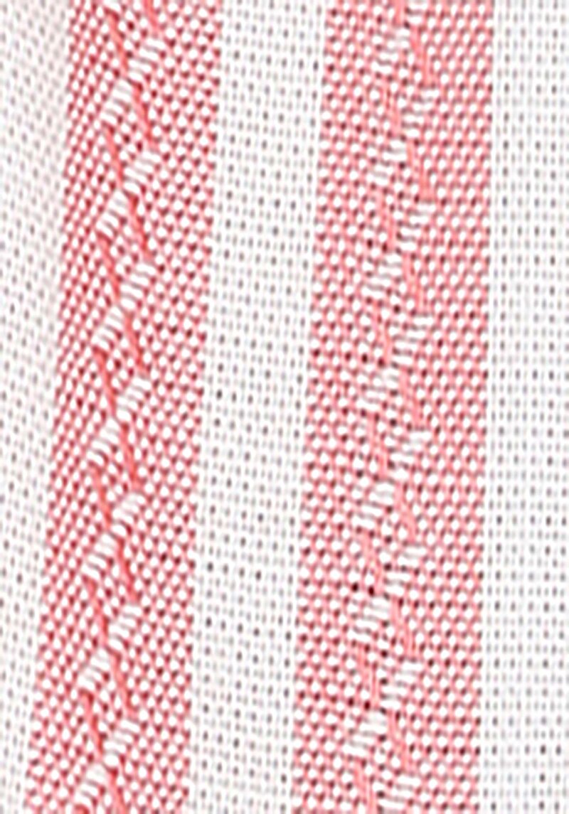 Afișați detalii pentru Regular Fit Cămașă Cu Dungi Cămașă Roșie Cu Mânecă 3/4 Pentru Femei