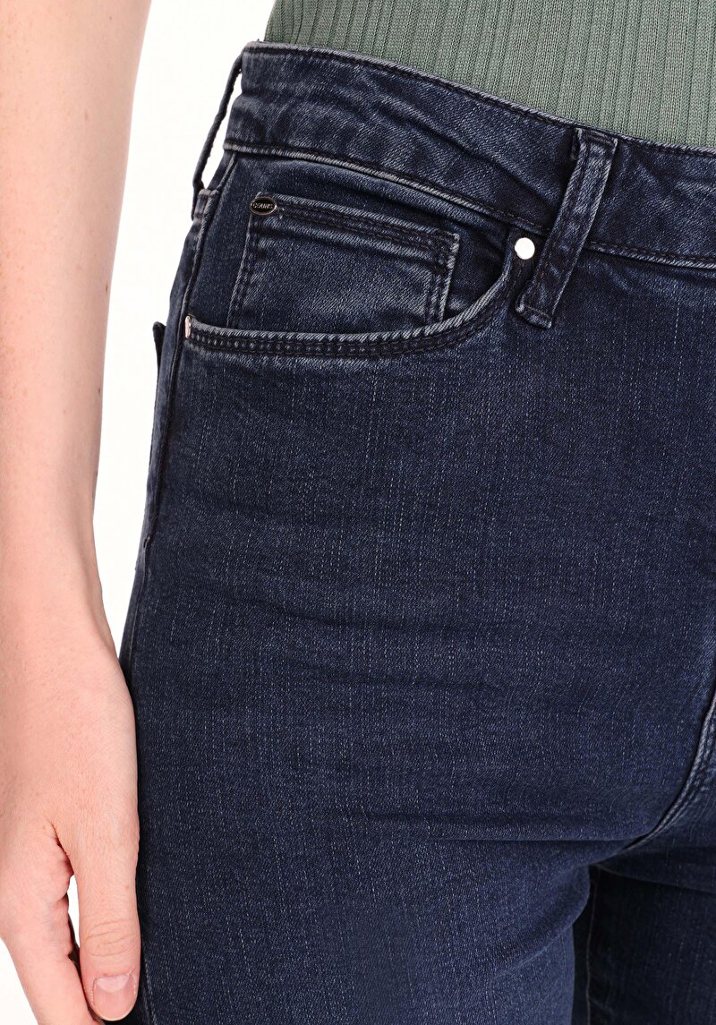 Afișați detalii pentru Pantaloni De Dama Albastru Regular Fit 791 Monica Cl1065552