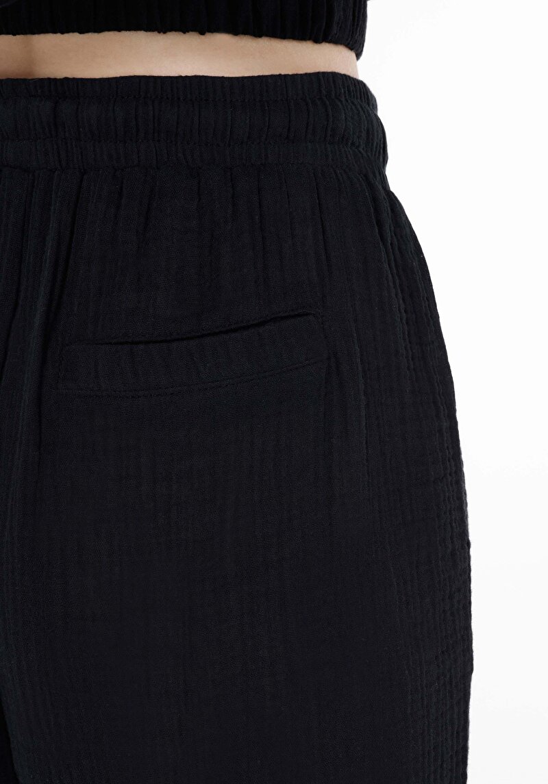 Afișați detalii pentru Regular Fit Talie Înaltă Picior Drept Pentru Femei Pantaloni Negri