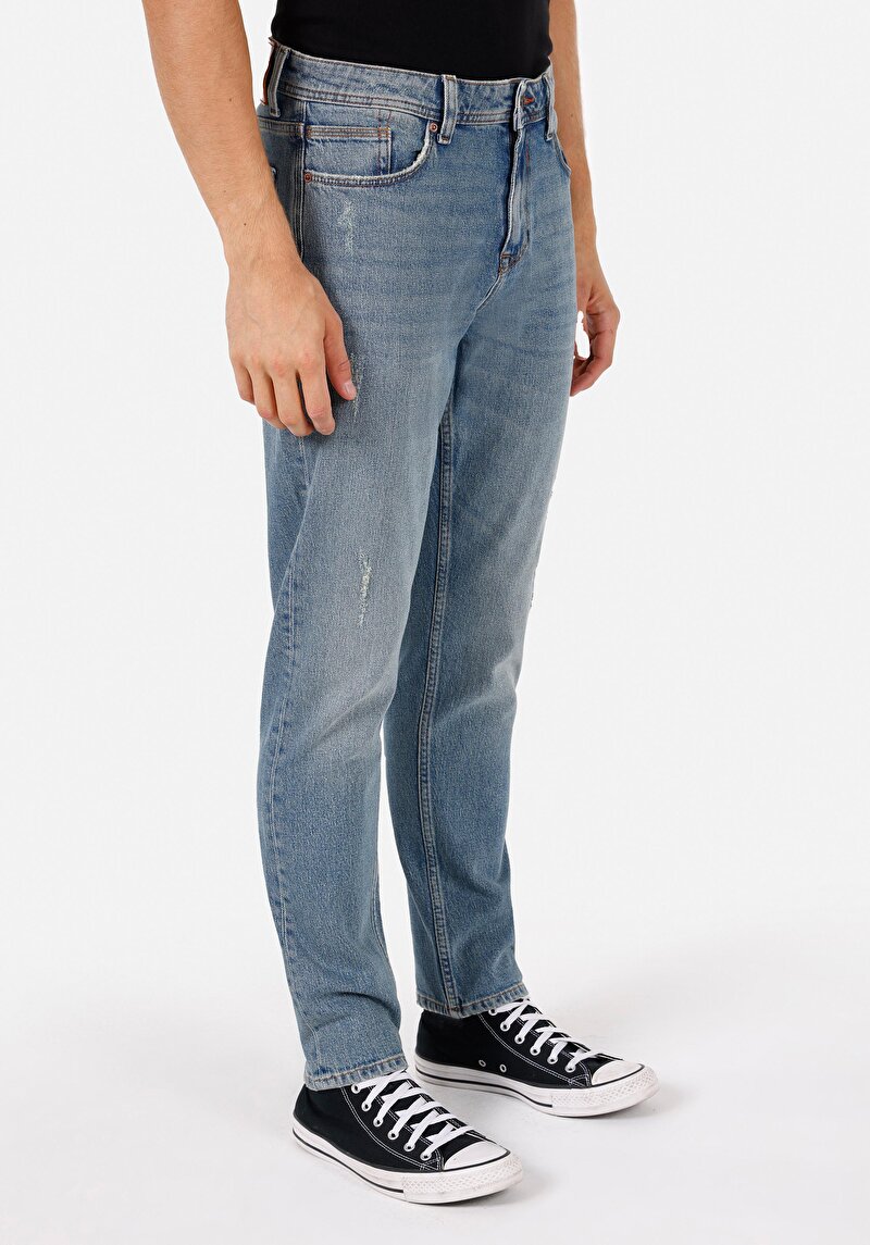 Imagine a Pantaloni De Barbati Albastru Regular Fit 067 Jack Cl1071301