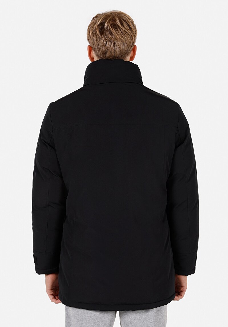 Afișați detalii pentru Palton De Barbati Negru Regular Fit  Cl1071006