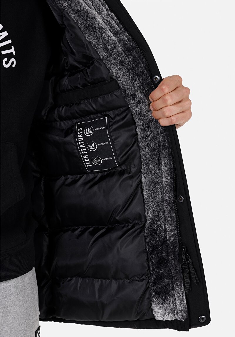 Afișați detalii pentru Palton De Barbati Negru Regular Fit  Cl1071006