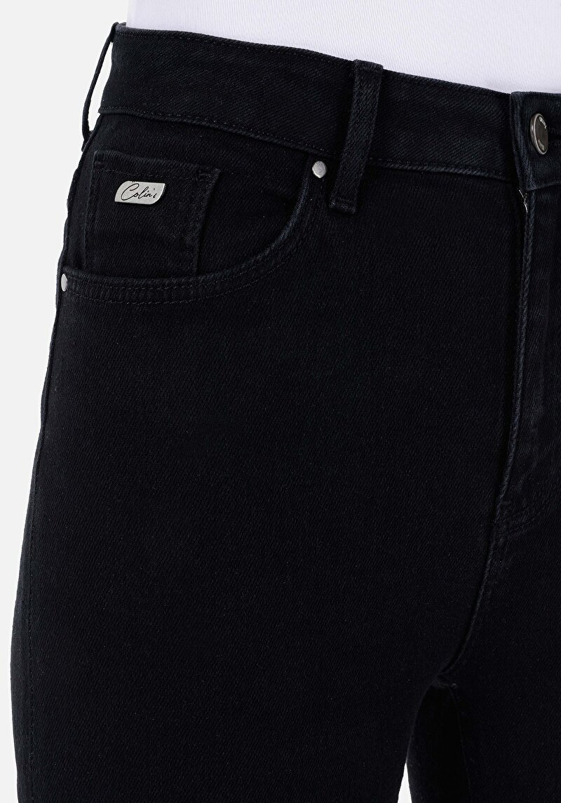 Afișați detalii pentru Blugi Negri Pentru Femei Slim Fit