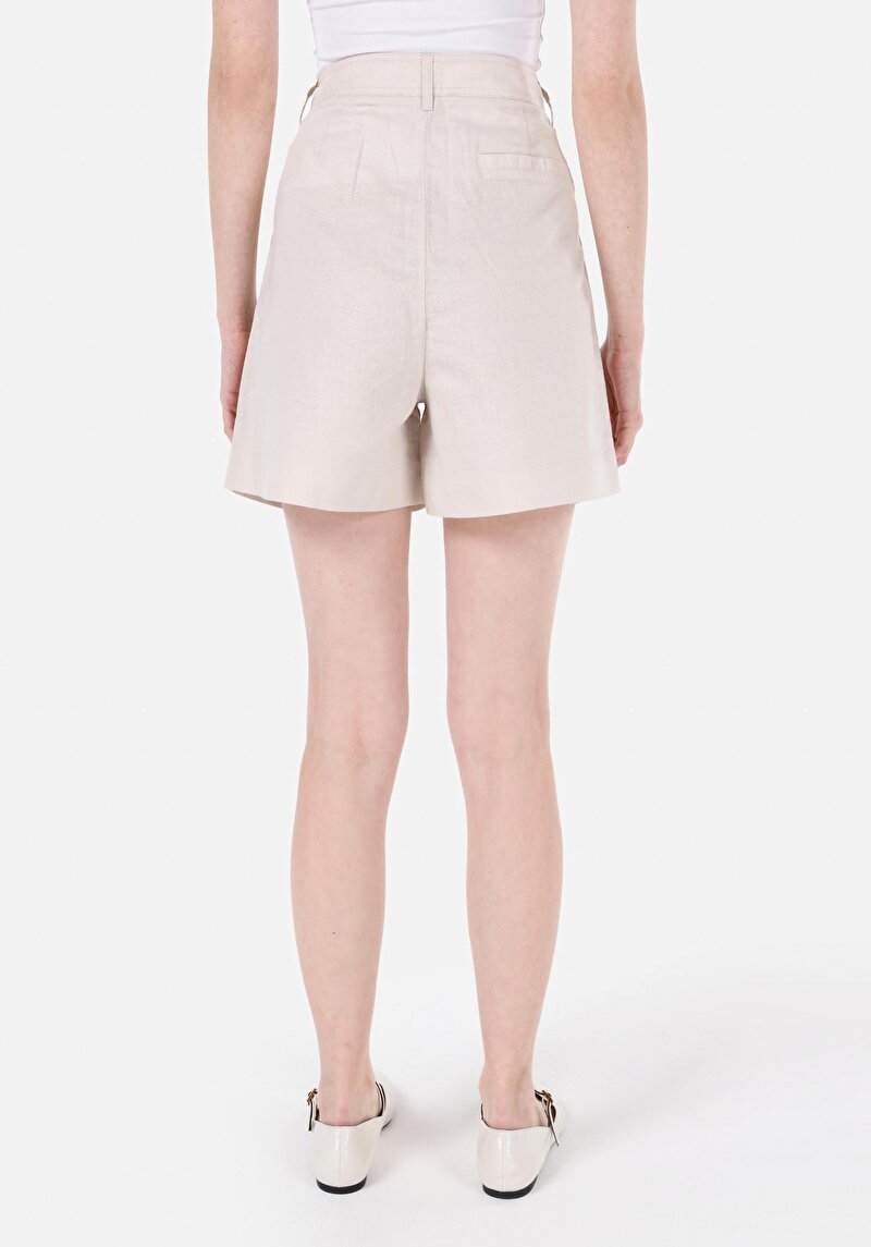 Afișați detalii pentru Short / Pantaloni Scurti De Dama Bej Regular Fit  Cl1068966