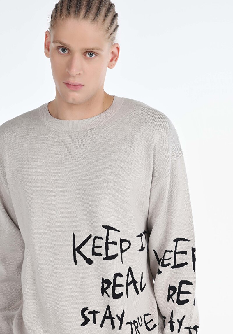 Afișați detalii pentru Pulover De Barbati Alb Comfort Fit  Cl1065571