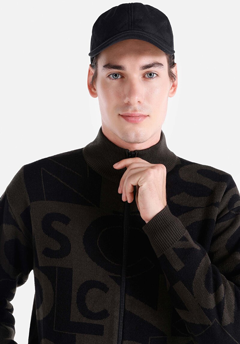 Afișați detalii pentru Cardigan De Barbati Negru Regular Fit  Cl1065574