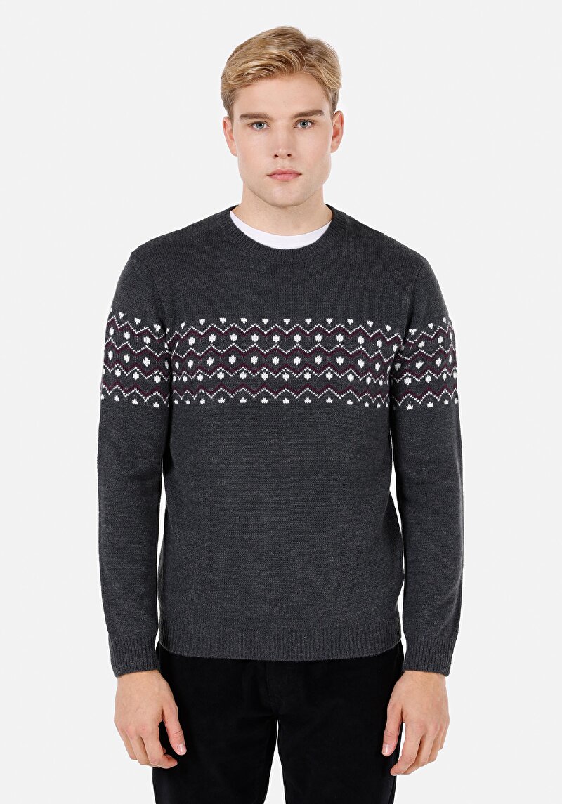 Imagine a Pulover De Barbati Antracit Regular Fit Cl1071694